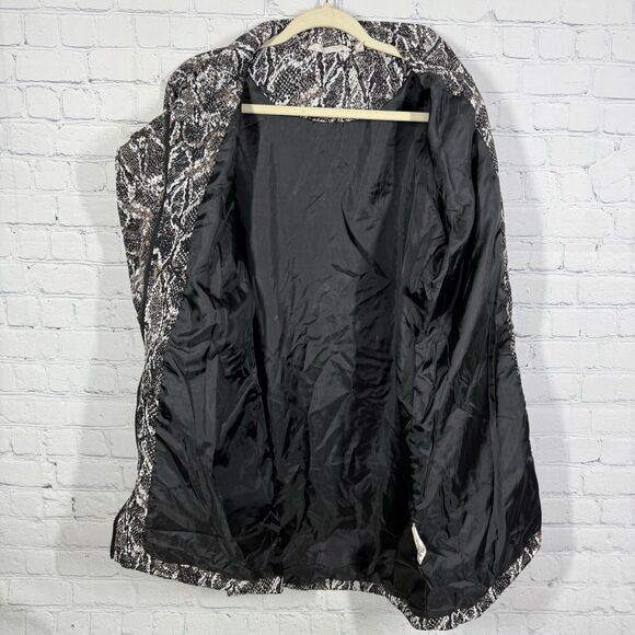 Soft Surroundings Jacket Women Medium Animal Print Mob Wife Water Resistance - Picture 8 of 12